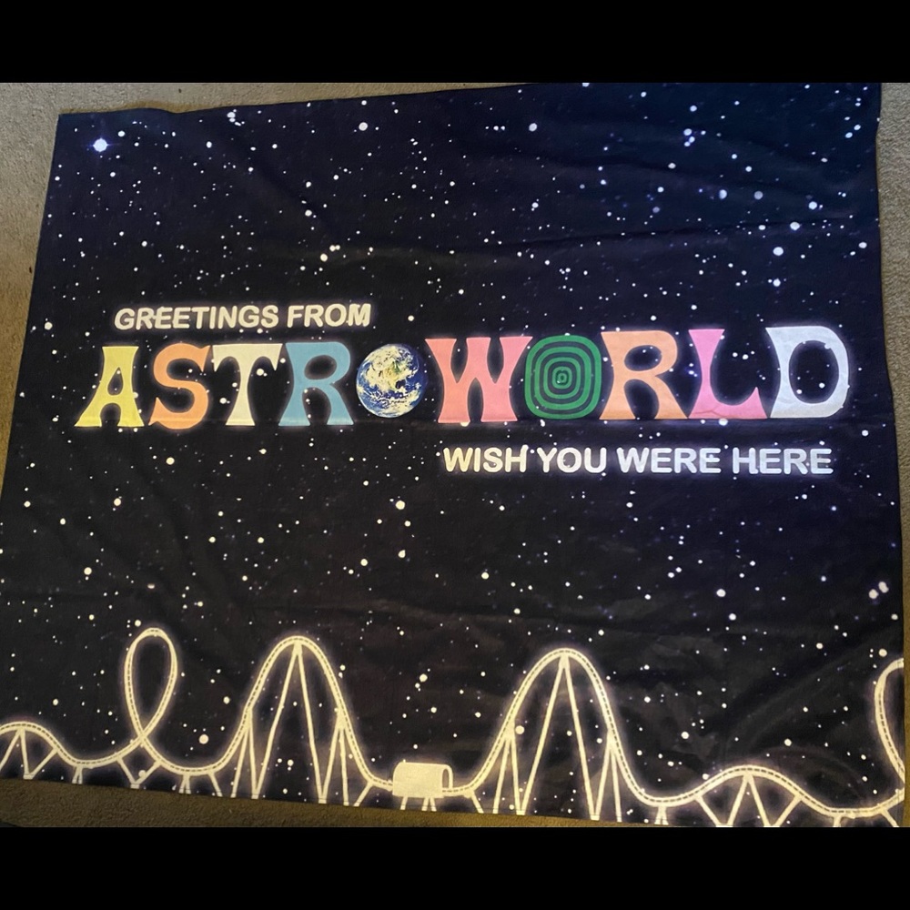astro world travis scott tapestry